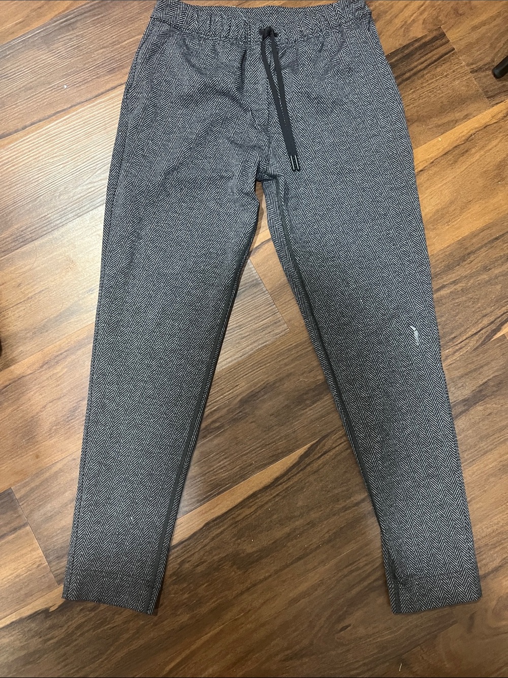 Lulu Gray Herringbone Pants